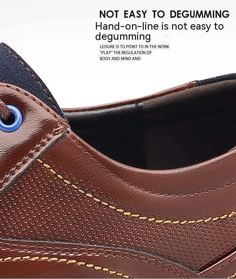 Men's Work Fashion Leather Shoes Dropshipman