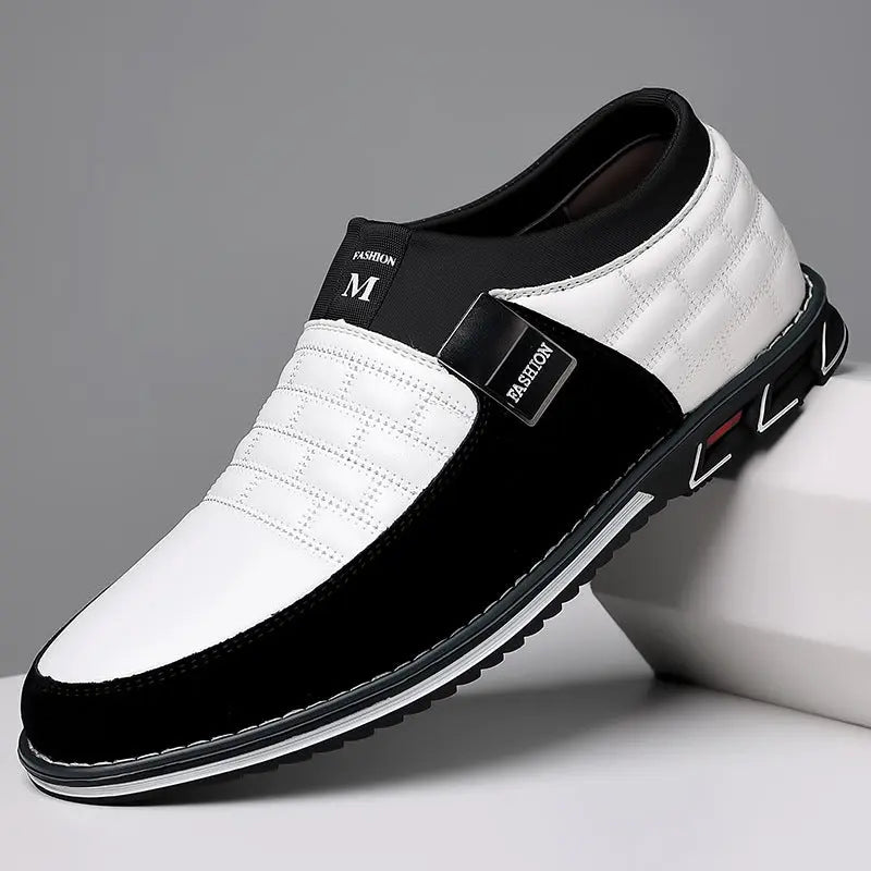 Slip-on Four Seasons Plus Size Casual Leather Shoes Dropshipman