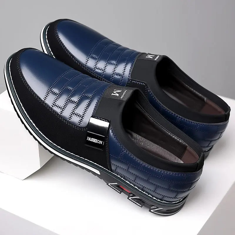 Slip-on Four Seasons Plus Size Casual Leather Shoes Dropshipman