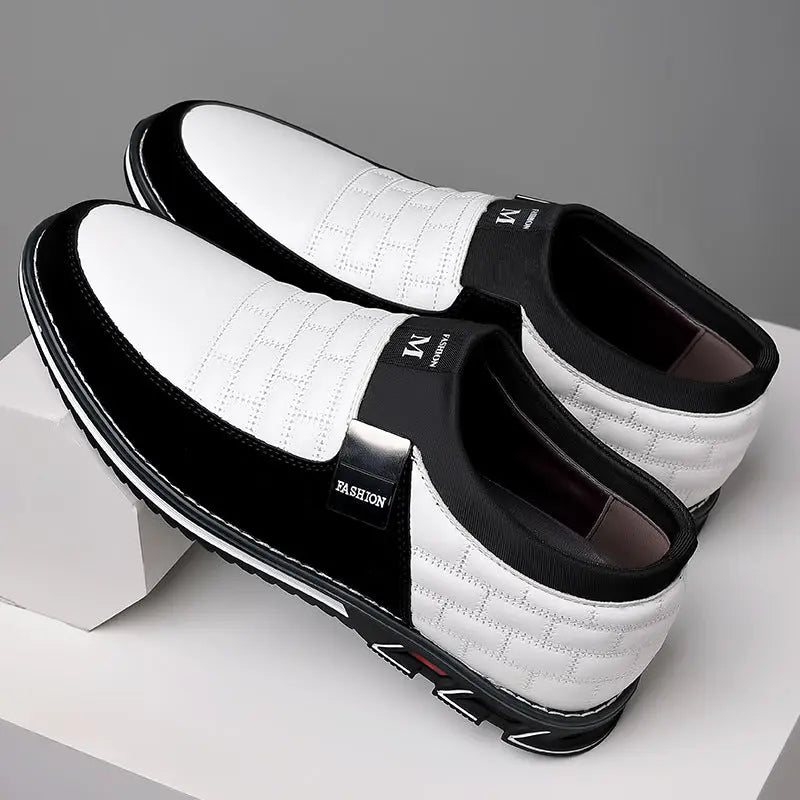 Slip-on Four Seasons Plus Size Casual Leather Shoes Dropshipman