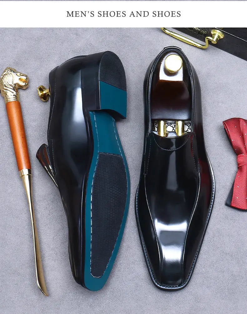 Business Formal Wear Shoes Cowhide Men's Office Shoes Dropshipman