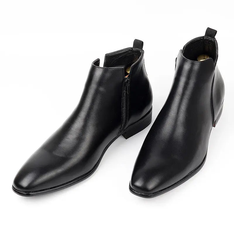 Fashion Men's Square Toe Ankle Boots Dropshipman
