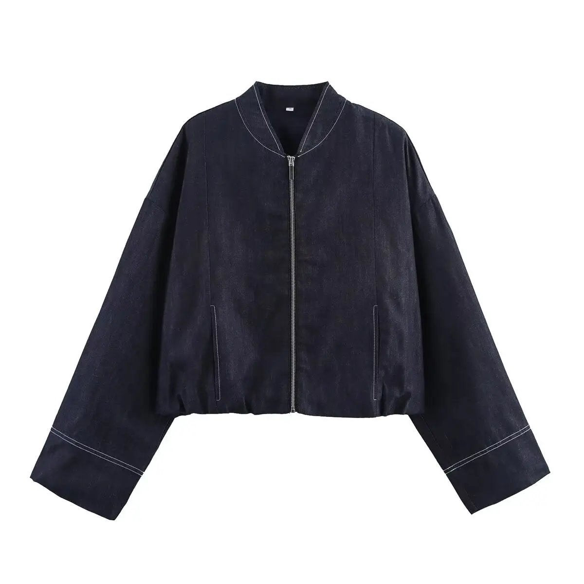 Denim Pilot Jacket Wide Pleated Denim Skirted Leggings Cjdropshipping