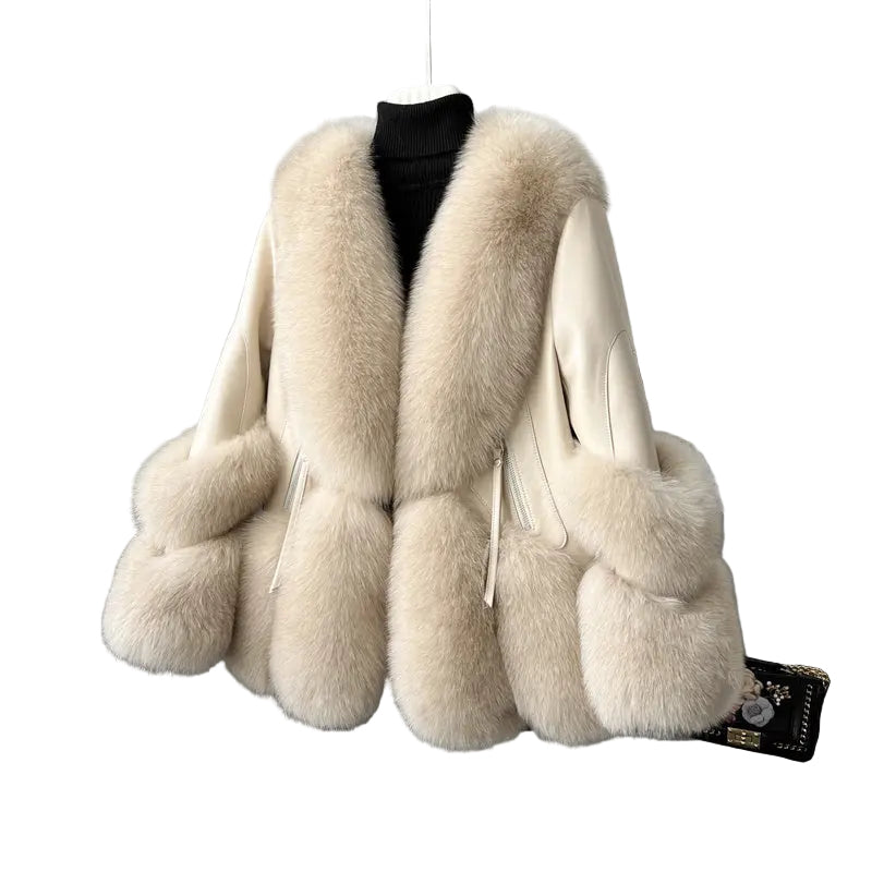 Women's Fur Coat A Young Down Jacket Thickened To Keep Warm JNi3 shop