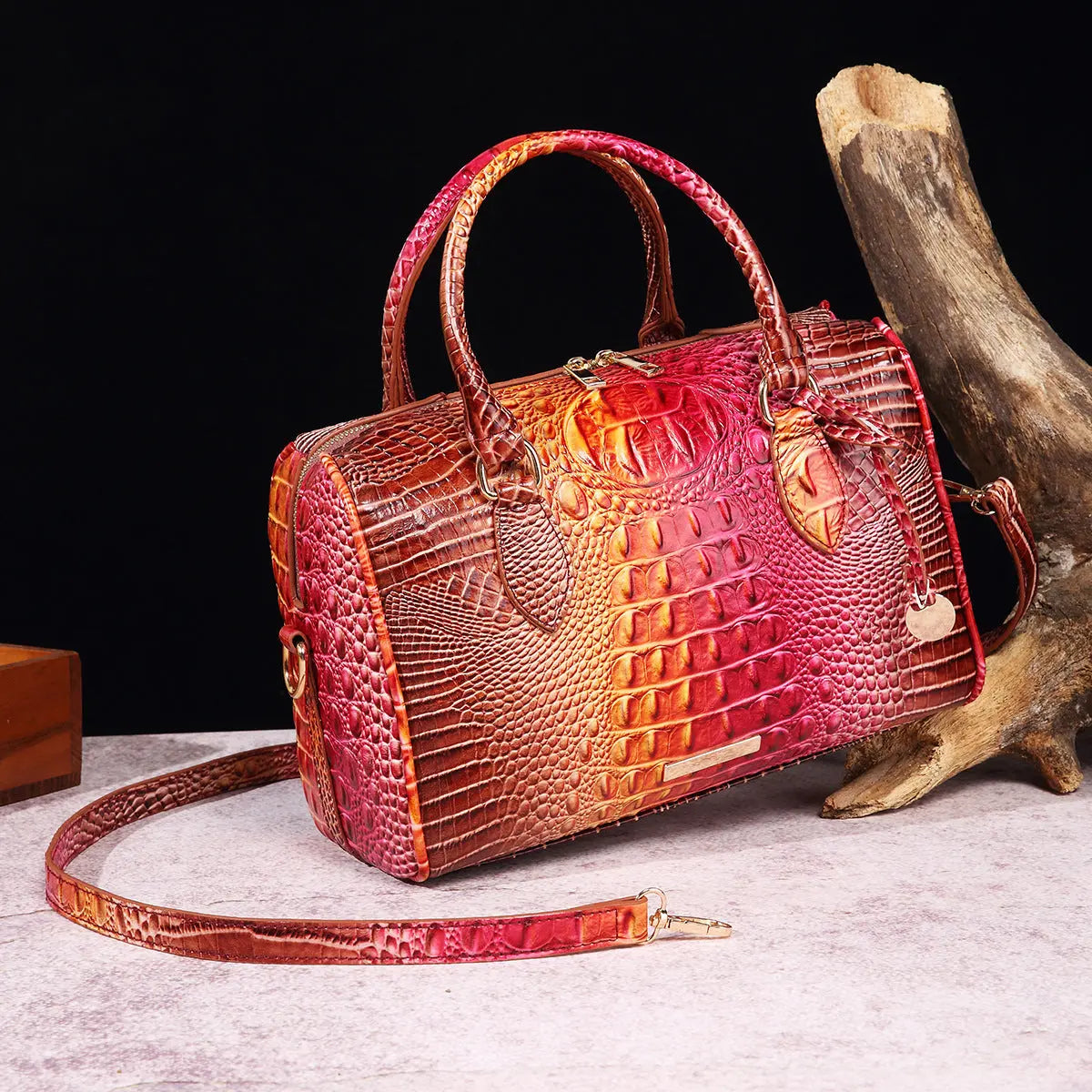 trendy Crocodile pattern Fashion Crossbody Travel Retro Women's Bag Cjdropshipping