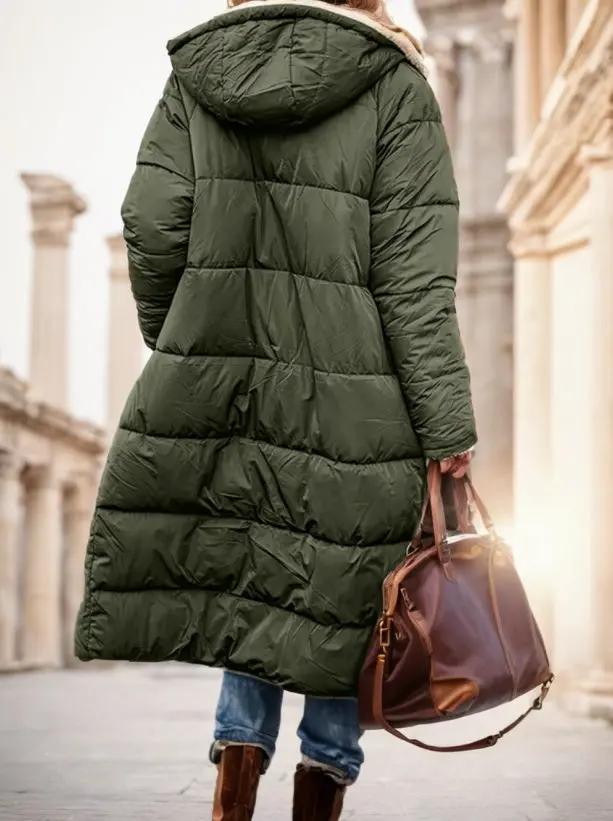 A Plain-colored Cotton-padded Jacket For Ladies Cjdropshipping
