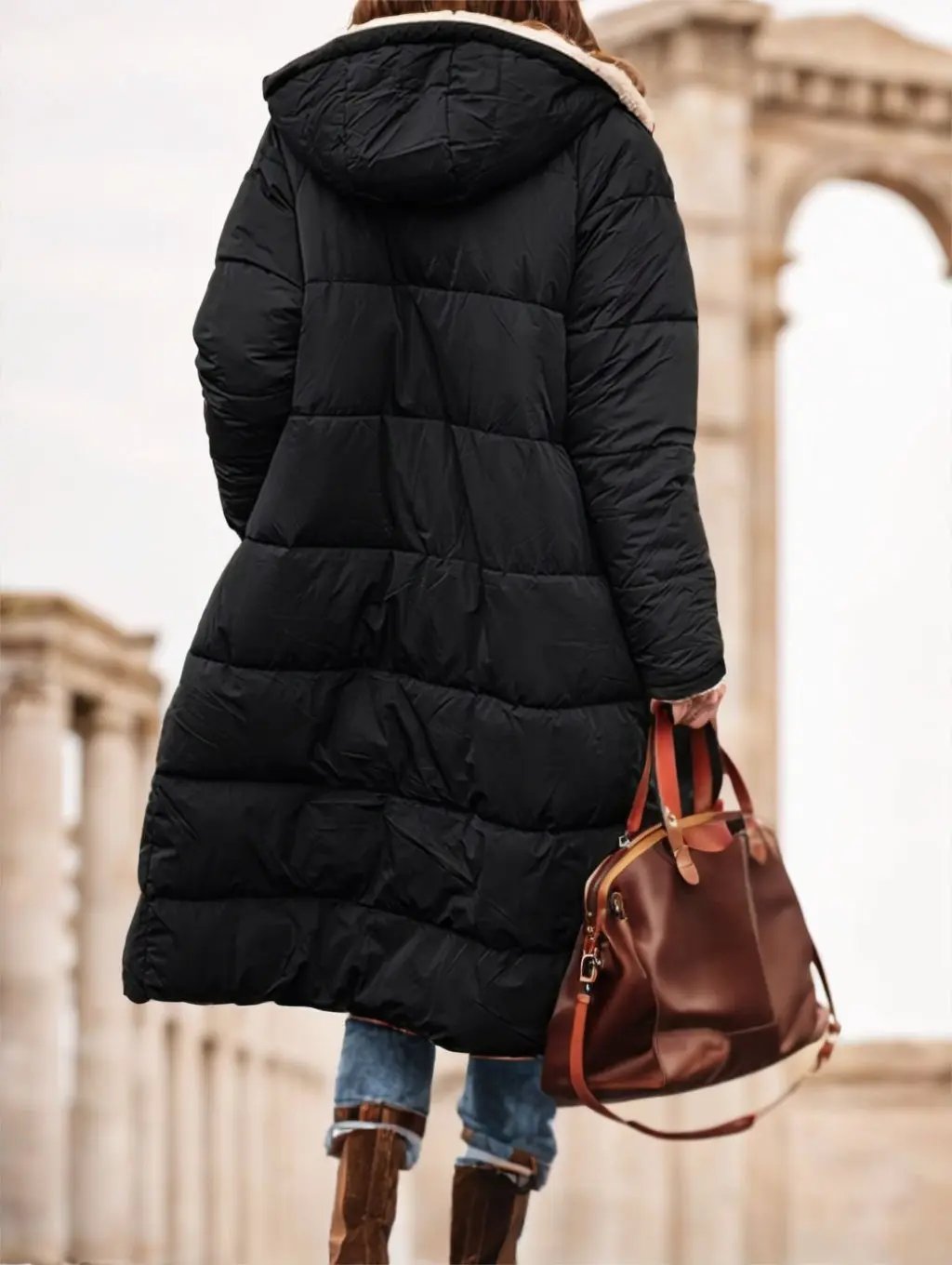A Plain-colored Cotton-padded Jacket For Ladies Cjdropshipping