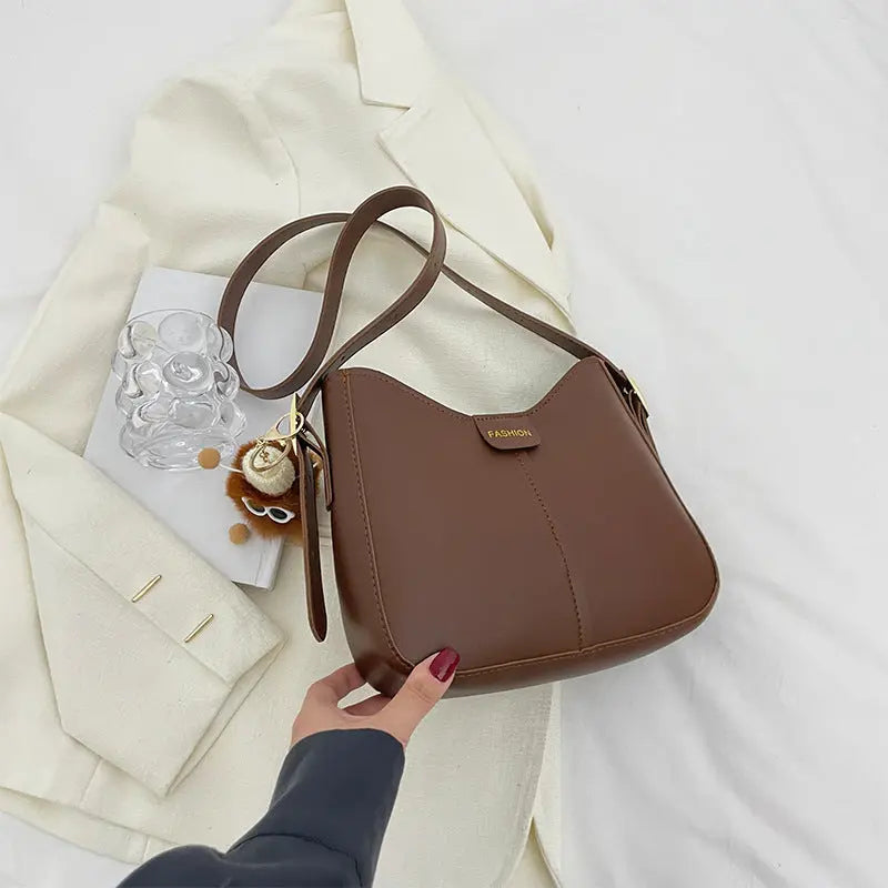 Casual Women's Shoulder Bag Crossbody Bags Women Solid Simple Bucket Bag Cjdropshipping