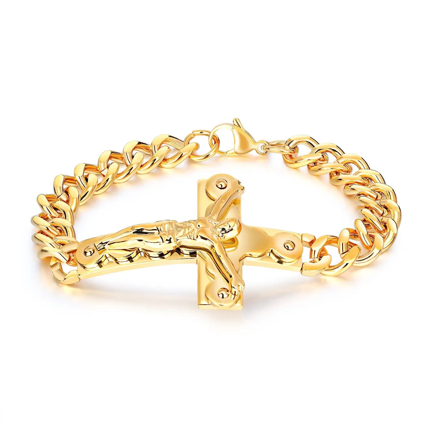 Jewelry Classic Cross Titanium Steel Bracelet Cjdropshipping