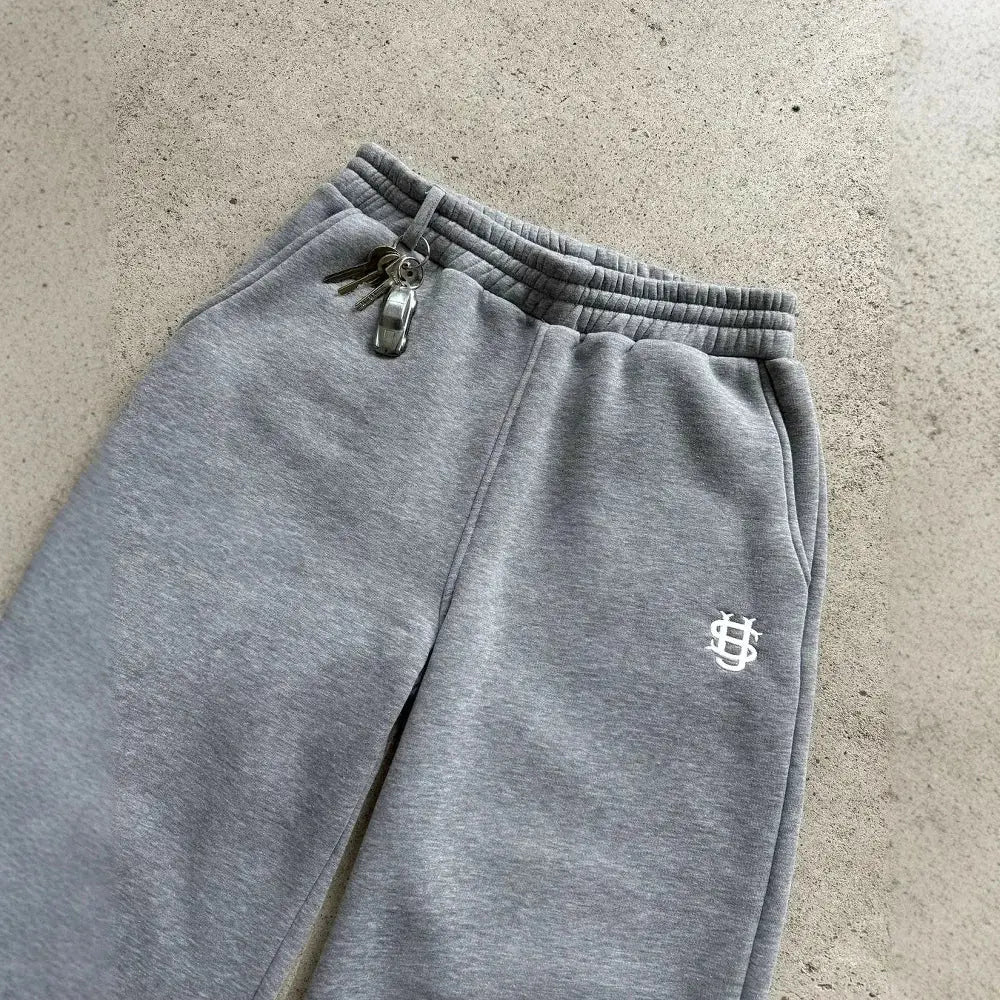 Solid Color Zipper Sweatpants JNi3 shop