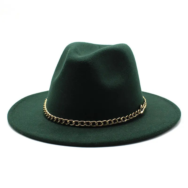 Broad-brimmed Hat Fashion Flat Brim Top Hat Men Women Cjdropshipping