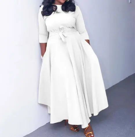 Plus Size Women's Temperament Bandage Dress Cjdropshipping