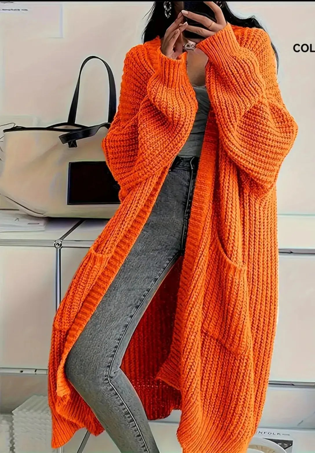 Idle Style Loose Thick Knitted Coat For Women JNi3 shop