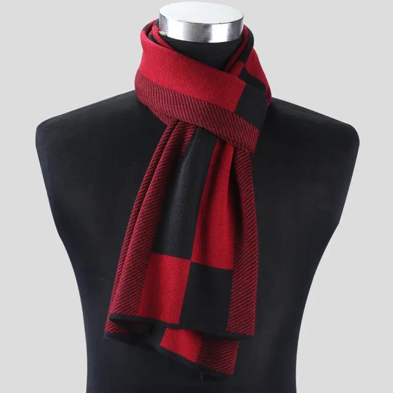 Plaid men scarf knitted scarf Cjdropshipping