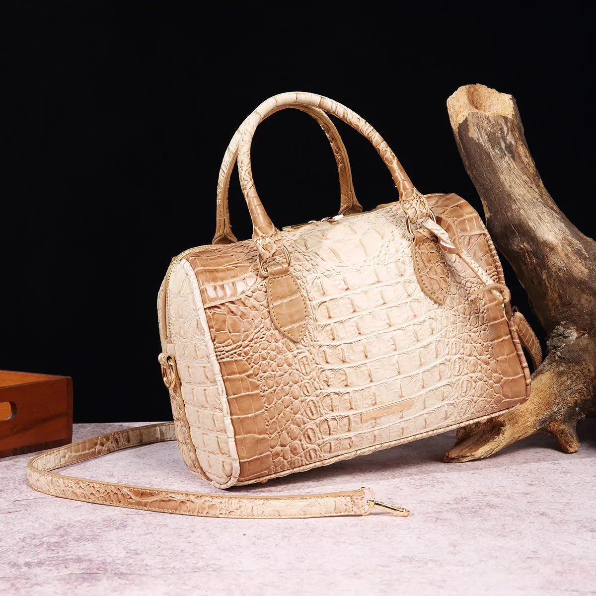 trendy Crocodile pattern Fashion Crossbody Travel Retro Women's Bag Cjdropshipping
