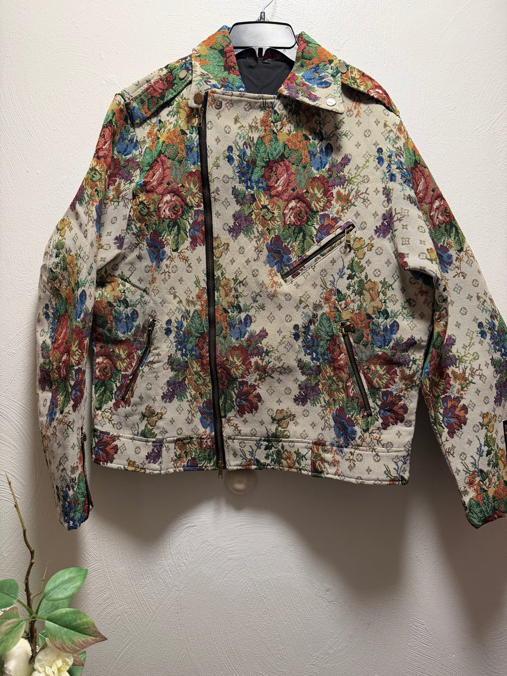 Men's Tapestry Biker Jacket