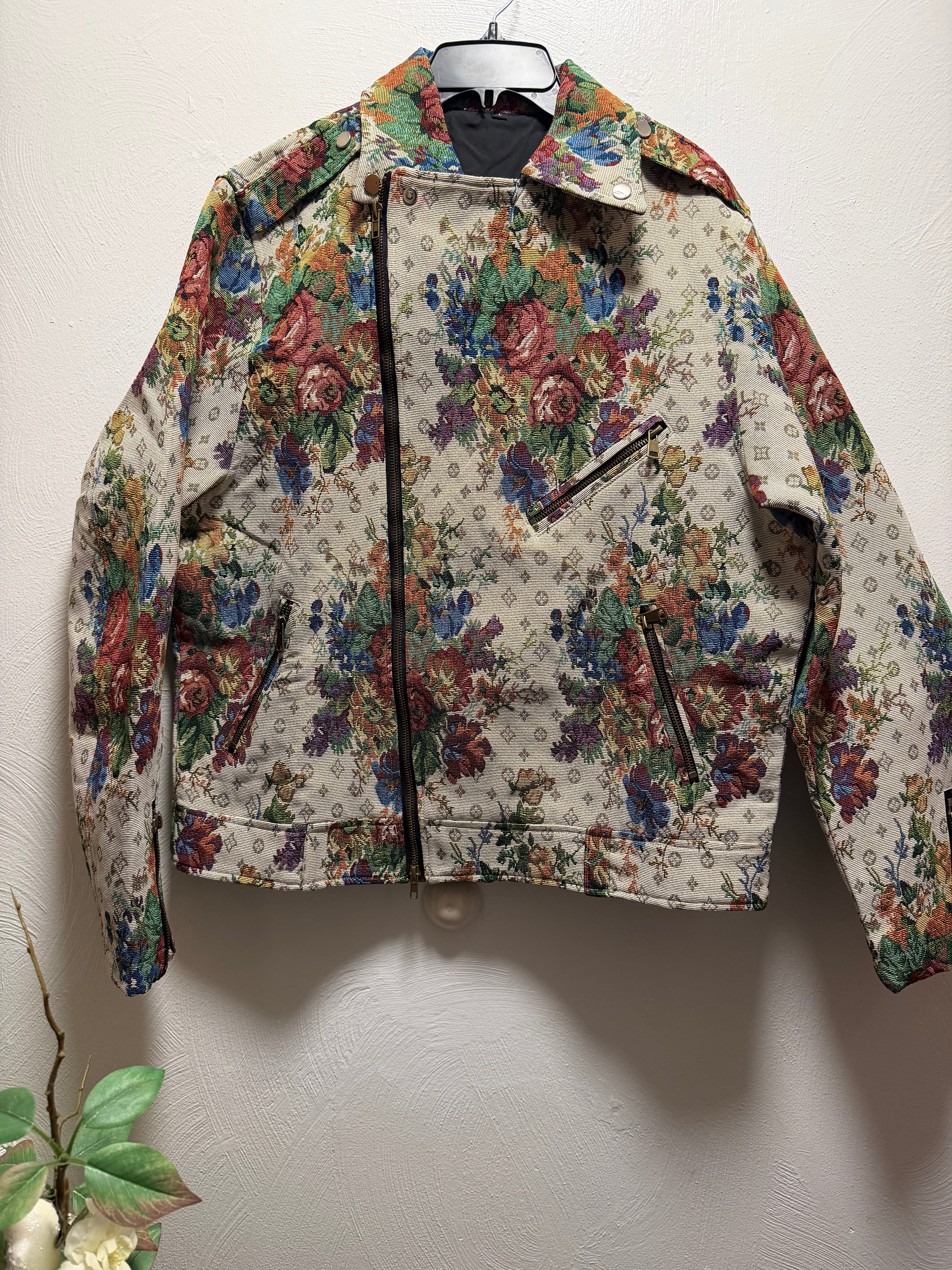 Men's Tapestry Biker Jacket