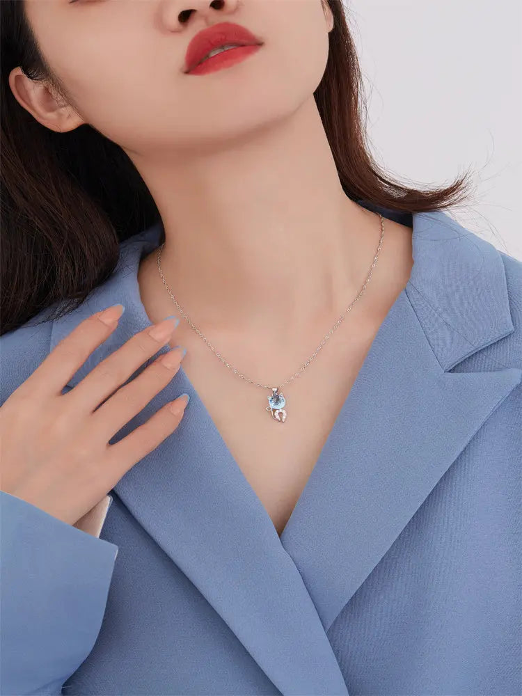 Cat pendant sterling silver clavicle chain JNi3 shop