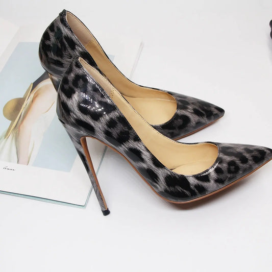 Animal Texture Pointed Toe High Heel Women's Shoes JNi3 shop