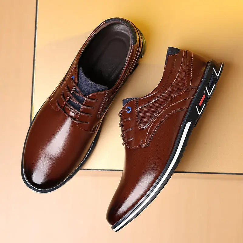 Men's Work Fashion Leather Shoes Dropshipman