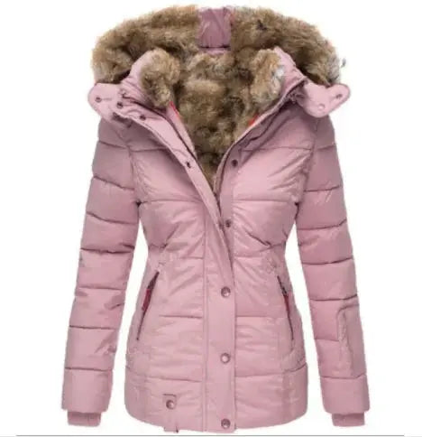 Winter Puffer Jacket with Faux Fur JNi3 shop