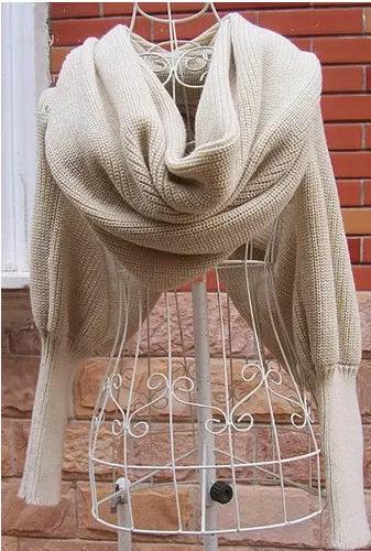 Sweater Scarf Cashmere Ladies Girl Woman Clothing Casual Wear Cjdropshipping