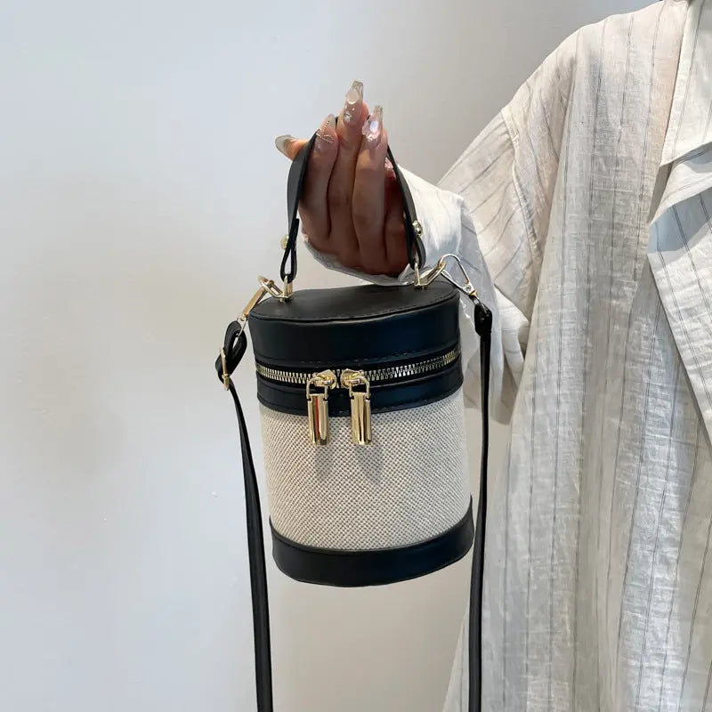 Leopard Print Contrast Color Bucket Bag For Women JNi3 shop