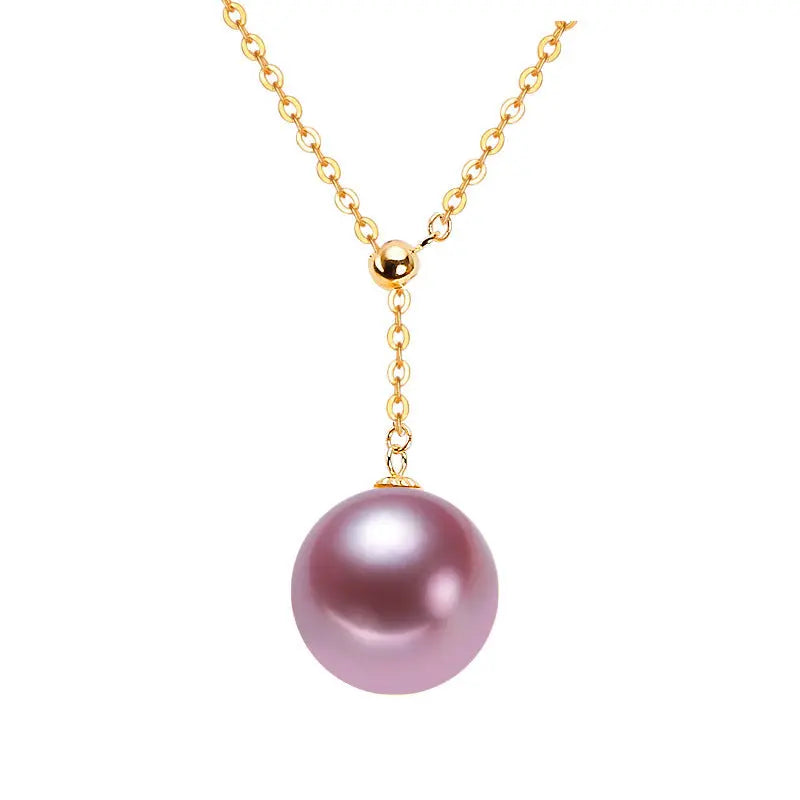 Women's Freshwater purple Pearl Necklace Cjdropshipping