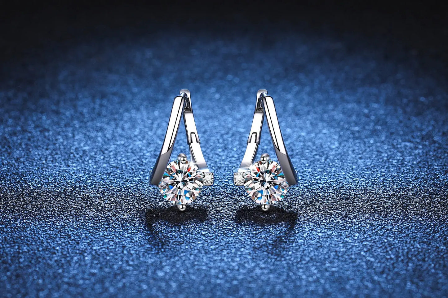 S925 Silver Moissanite Affordable Luxury Earrings - JNi3 shop