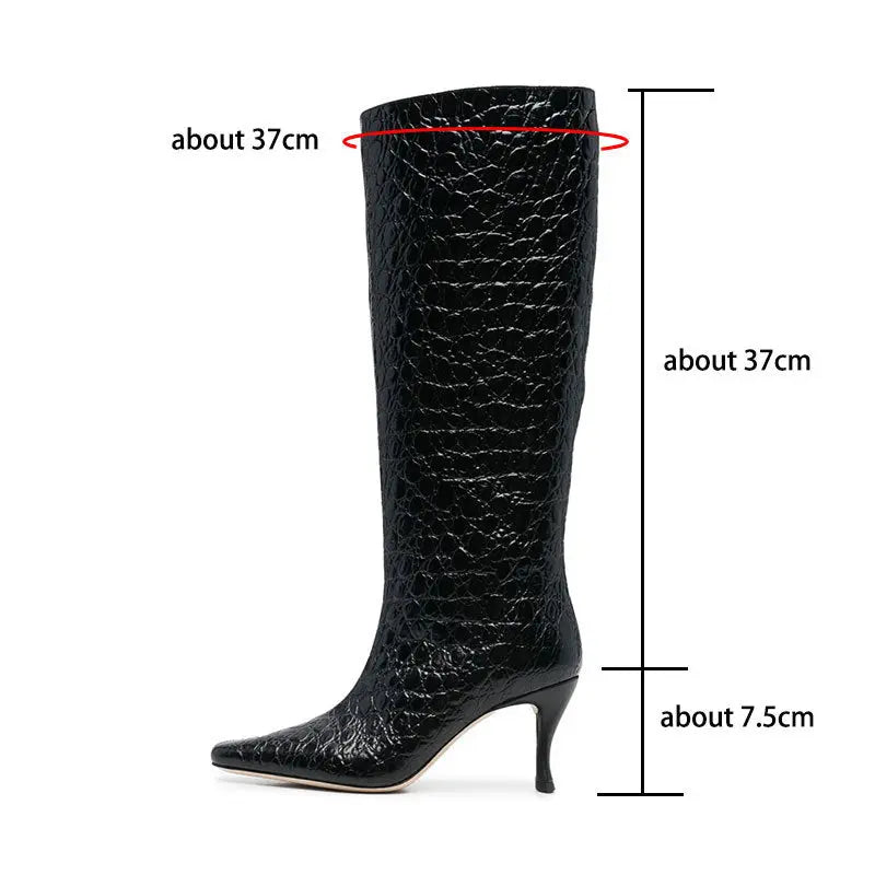 New Style Square Head Cowboy Boot Women Dropshipman