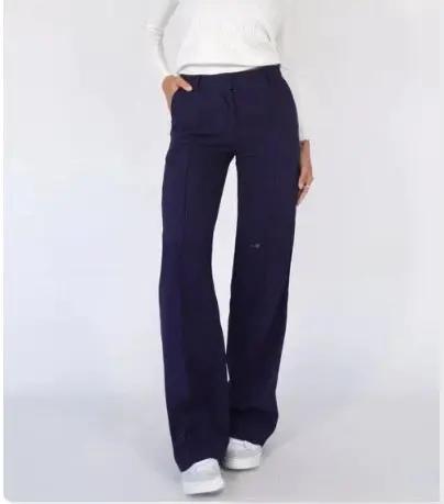 Women's Casual Design Stitching Straight Slim-fit Pants Cjdropshipping