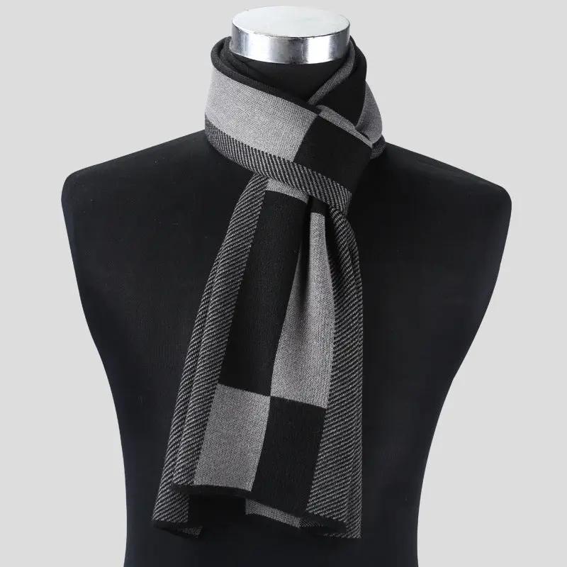Plaid men scarf knitted scarf Cjdropshipping