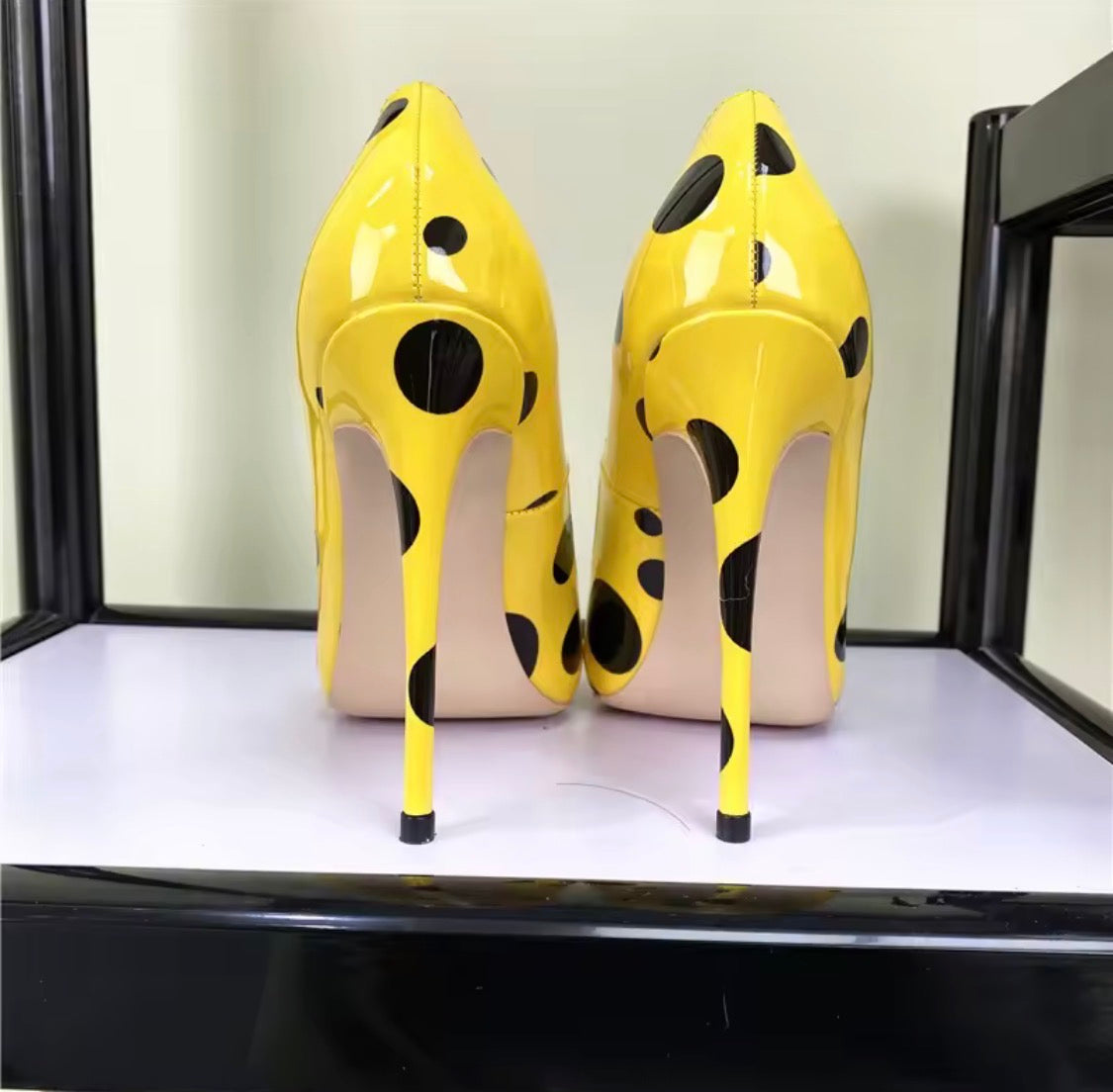 Polka Dot Stiletto Pumps