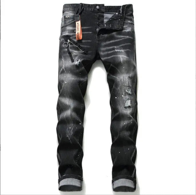 Men's gray anime shirt outfit