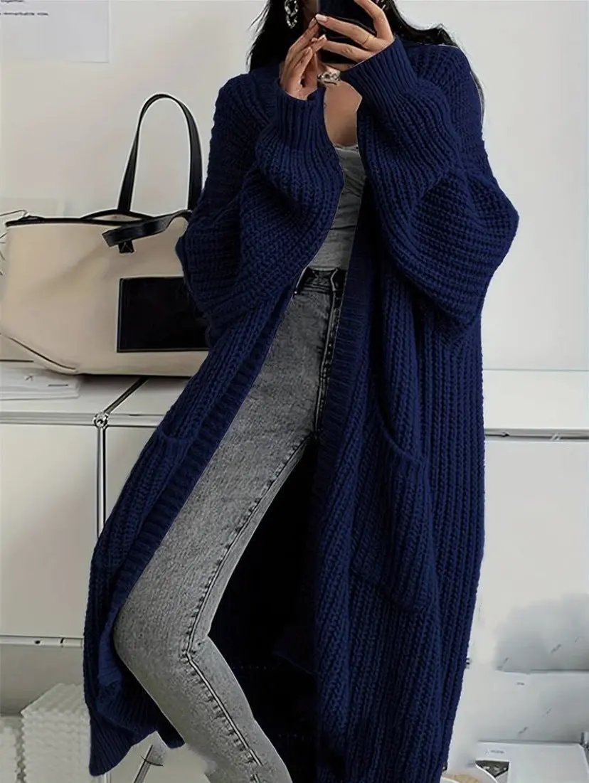 Idle Style Loose Thick Knitted Coat For Women JNi3 shop
