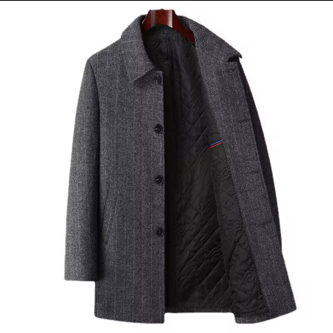 Men’s  thickened wool coat