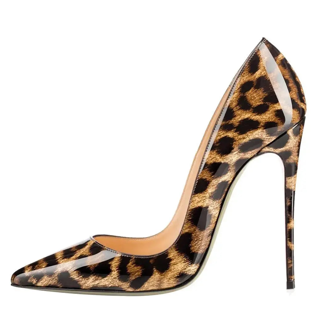 Animal Texture Pointed Toe High Heel Women's Shoes JNi3 shop