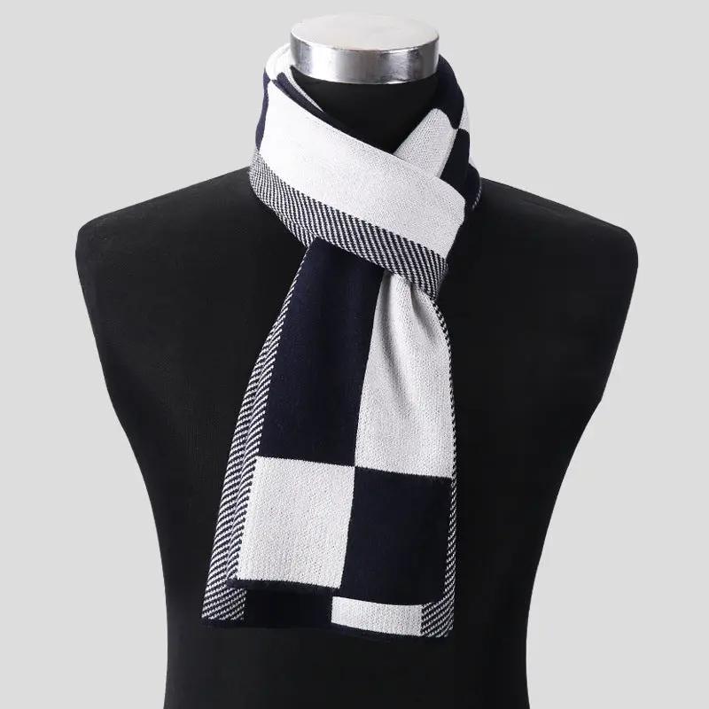 Plaid men scarf knitted scarf Cjdropshipping