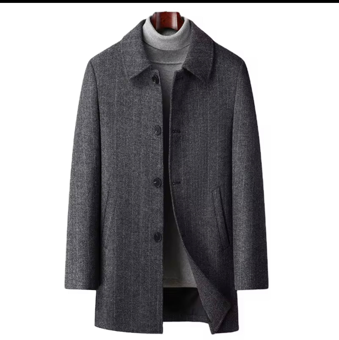 Men’s  thickened wool coat