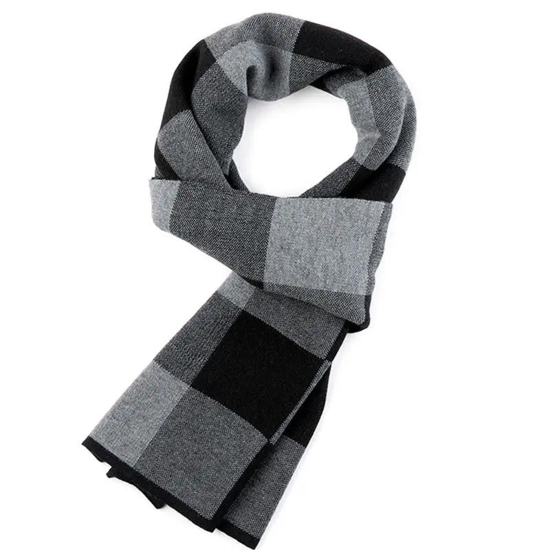 Plaid men scarf knitted scarf Cjdropshipping