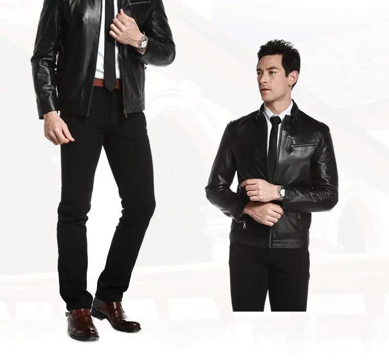 Men's leather leather jacket Cjdropshipping