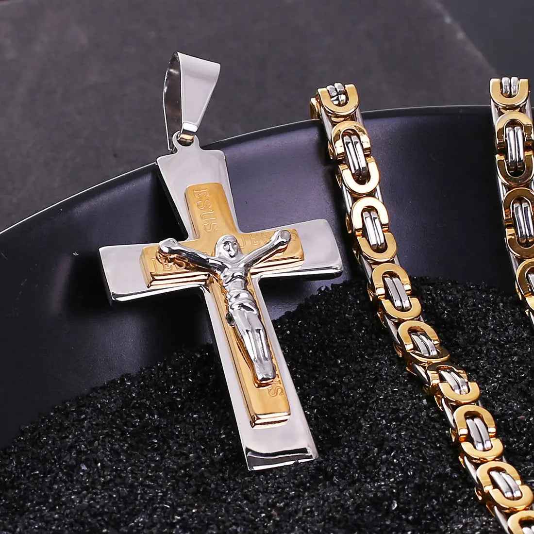 Exquisite Jewelry Gold Cross Pendant Necklace Cjdropshipping