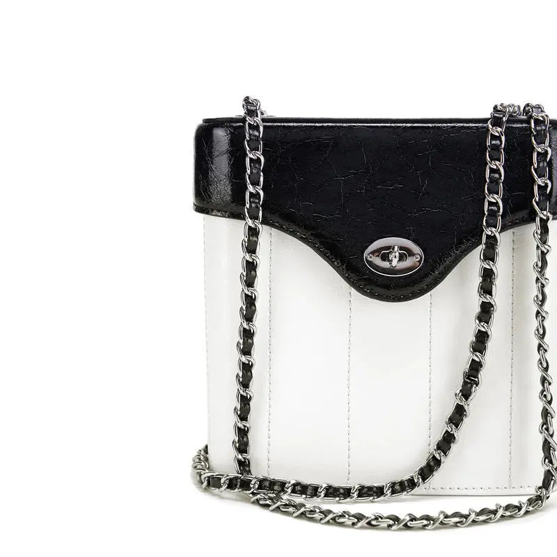 Chain Genuine Leather Bag Women's Crossbody Small Square Bag Cjdropshipping