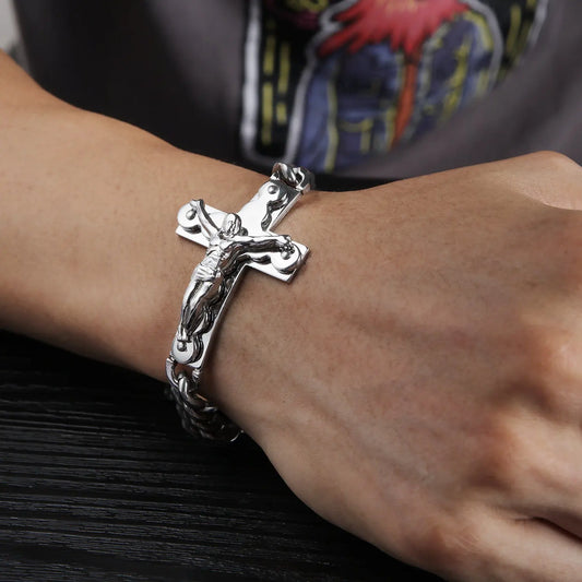 Jewelry Classic Cross Titanium Steel Bracelet Cjdropshipping