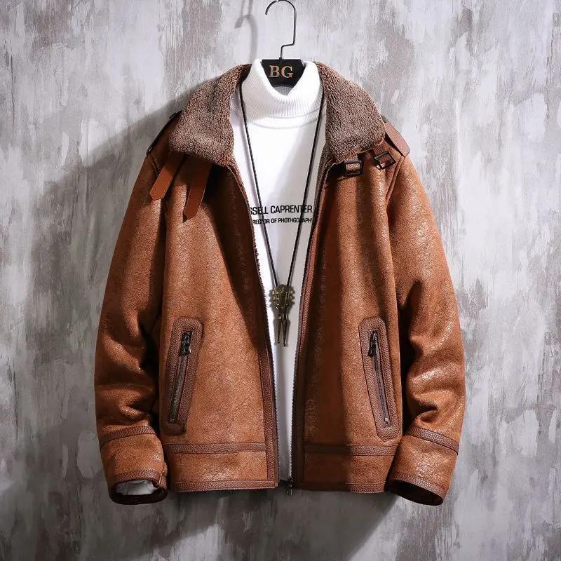 Men's Fashionable Lamb Fur Coat null