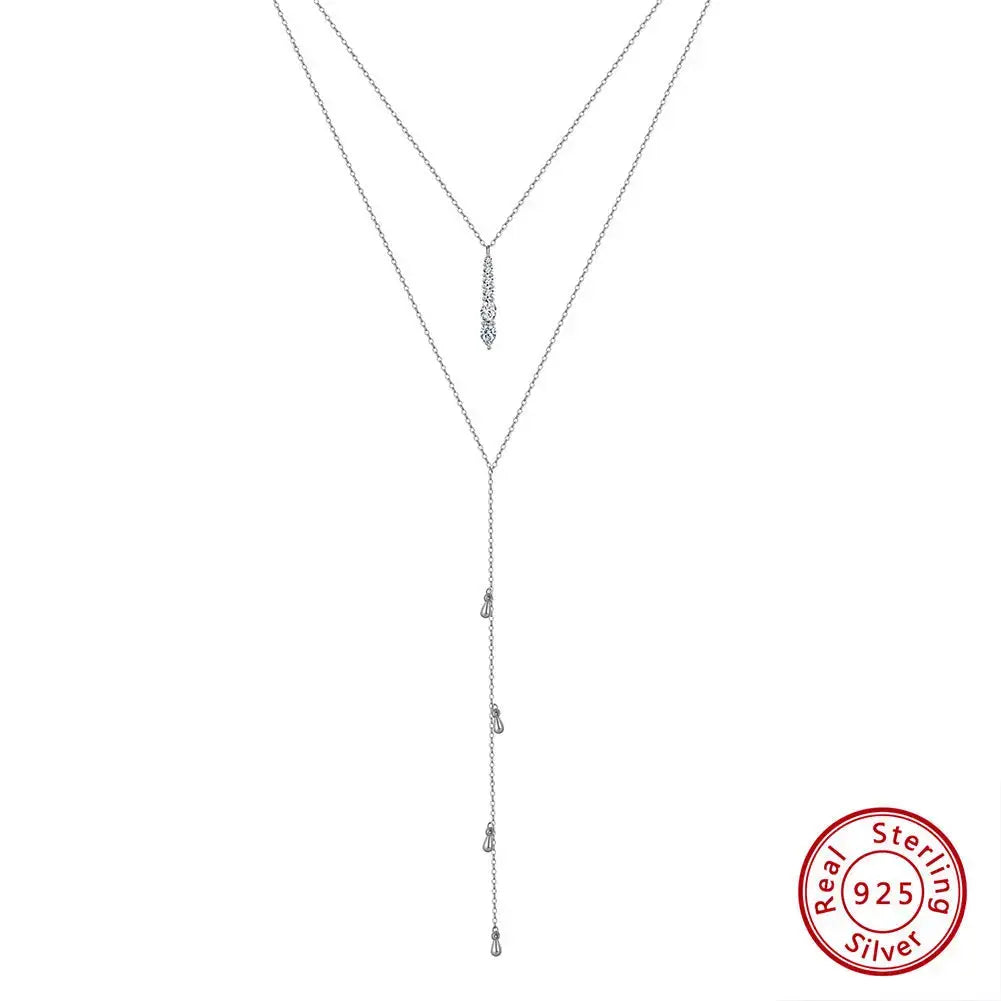 S925 Sterling Silver Special-interest Design Lasso Pendant Chain Cjdropshipping