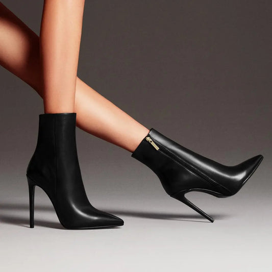 European And American Pointed-toe Stiletto Ankle Boots Dropshipman