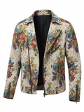 Men's Tapestry Biker Jacket