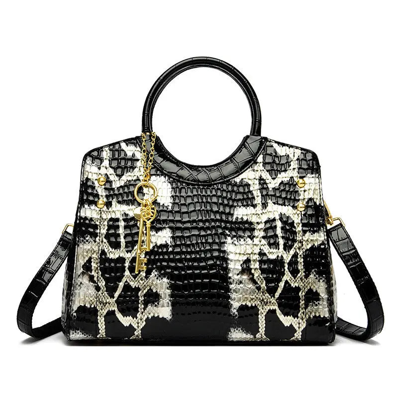 Retro Fashion Snakeskin Pattern Portable Big Bag Cjdropshipping