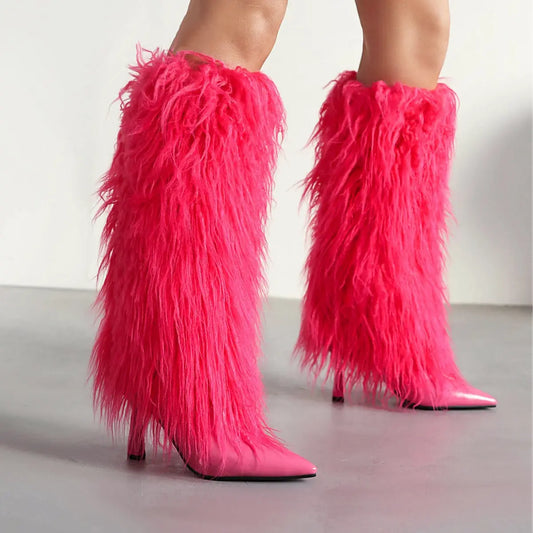 Autumn And Winter Stiletto Heel 33-46 Large And Small Size Women's High Boots Dropshipman